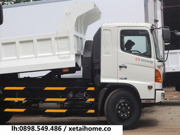 Bán xe Ben Hino FG 8,2 tấn, 7 khối màu trắng nhập khẩu giá rẻ