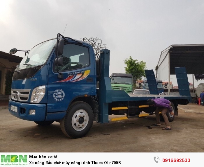 Xe nâng đầu chở máy công trình Thaco Olin700B