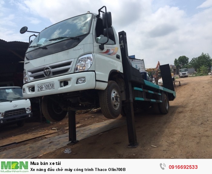 Xe nâng đầu chở máy công trình Thaco Olin700B