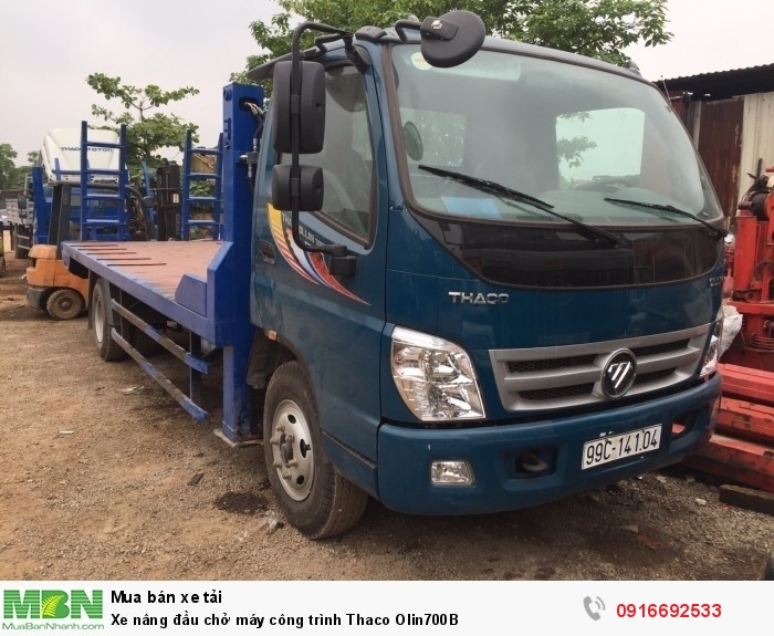 Xe nâng đầu chở máy công trình Thaco Olin700B