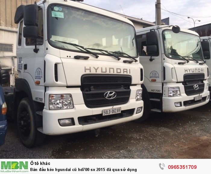 Bán đầu kéo Hyundai cũ hd700 sx 2015 đã qua sử dụng