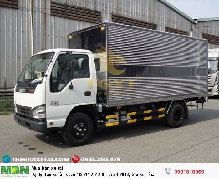 Đại lý Bán xe tải isuzu 1t9 2t4 2t2 2t9 Euro 4 2018, Giá Xe Tải Isuzu 1T9 đời 2018, Bán Xe Tải isuzu 1t9