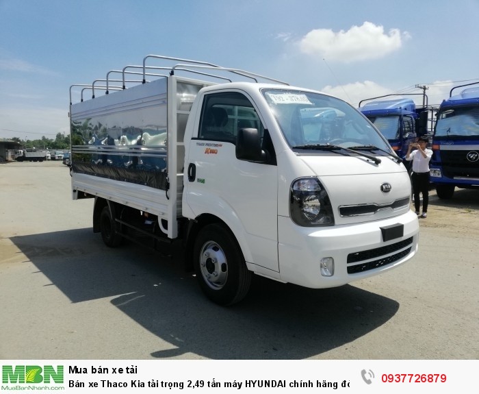 Bán xe Thaco Kia tải trọng 2,49 tấn máy HYUNDAI chính hãng đời 2018