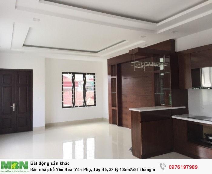 Bán nhà phố Yên Hoa, Yên Phụ, Tây Hồ, 32 tỷ 105m2x8T thang máy