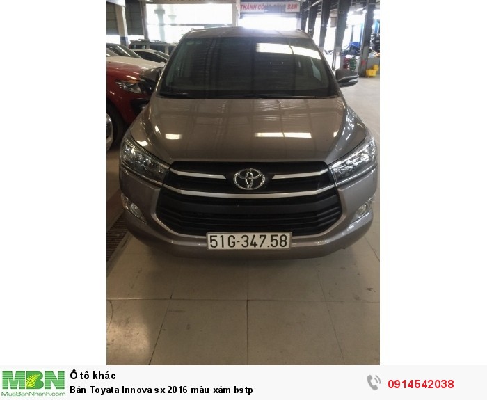 Bán Toyata Innova sx 2016 màu xám bstp