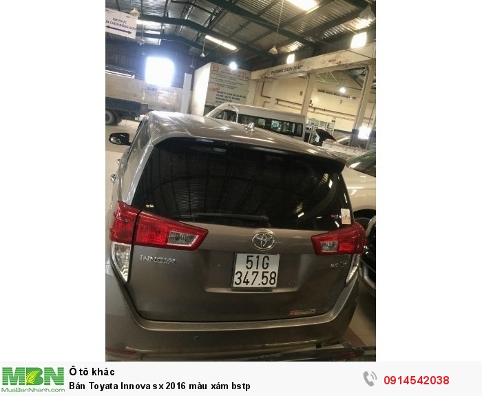 Bán Toyata Innova sx 2016 màu xám bstp