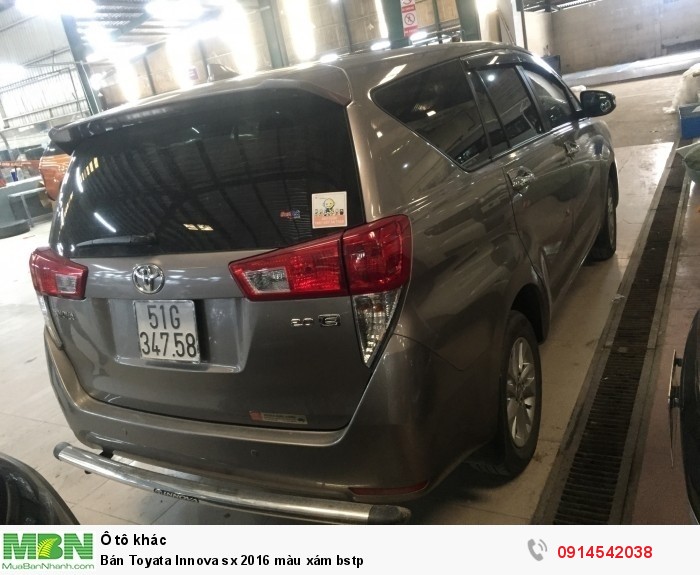 Bán Toyata Innova sx 2016 màu xám bstp