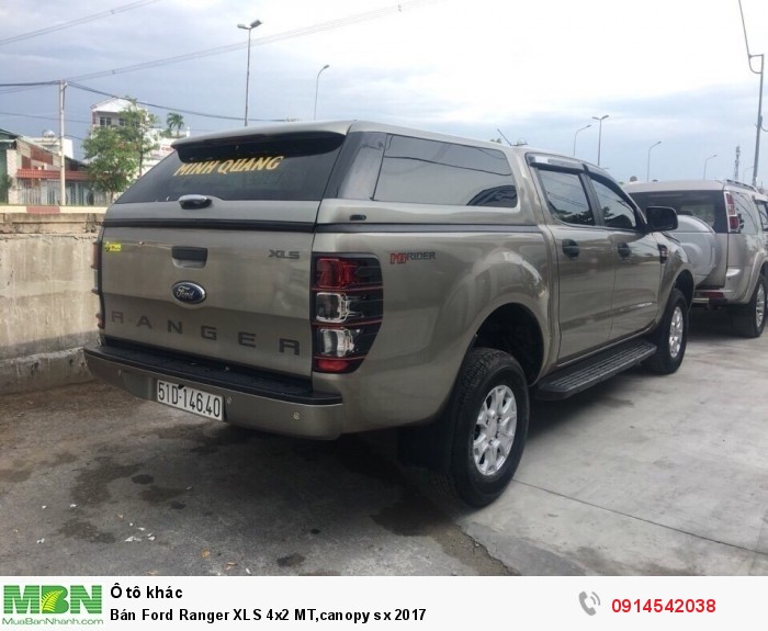 Bán Ford Ranger XLS 4x2 MT,canopy sx 2017
