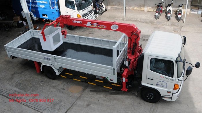 Xe tải Hino FG gắn cẩu Unic 370 giá rẻ