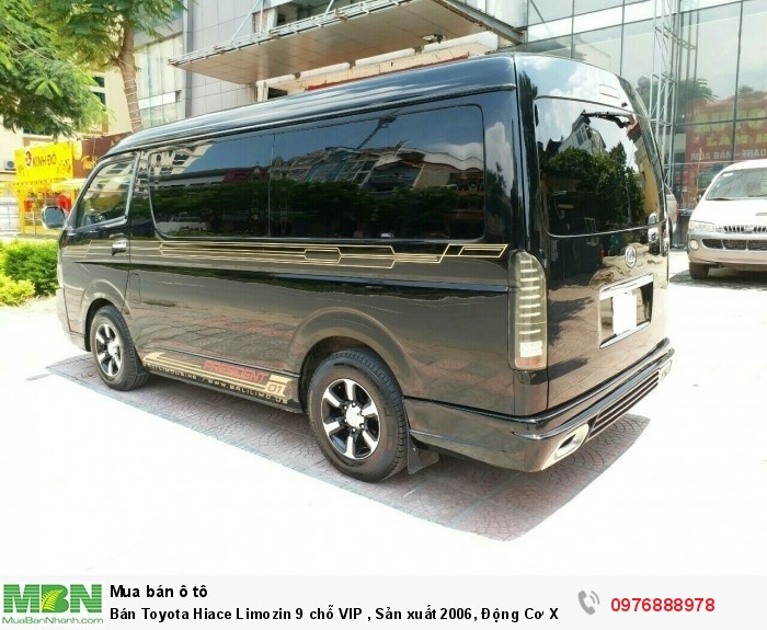 Bán Toyota Hiace Limozin 9 chỗ VIP , Sản xuất 2006, Động Cơ Xăng 2.7 Màu Đen Biển Hà Nội