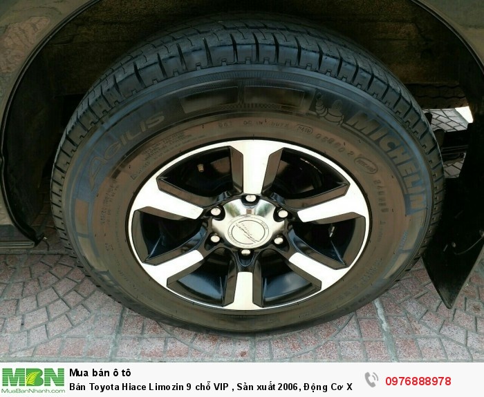 Bán Toyota Hiace Limozin 9 chỗ VIP , Sản xuất 2006, Động Cơ Xăng 2.7 Màu Đen Biển Hà Nội