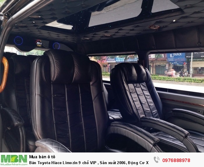 Bán Toyota Hiace Limozin 9 chỗ VIP , Sản xuất 2006, Động Cơ Xăng 2.7 Màu Đen Biển Hà Nội