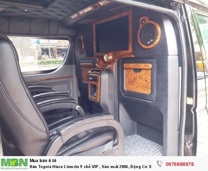 Bán Toyota Hiace Limozin 9 chỗ VIP , Sản xuất 2006, Động Cơ Xăng 2.7 Màu Đen Biển Hà Nội
