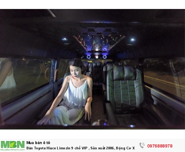 Bán Toyota Hiace Limozin 9 chỗ VIP , Sản xuất 2006, Động Cơ Xăng 2.7 Màu Đen Biển Hà Nội