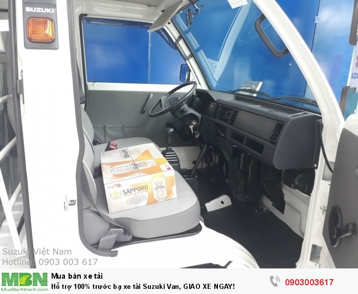 Hỗ trợ 100% trước bạ xe tải Suzuki Van, GIAO XE NGAY!