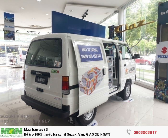 Hỗ trợ 100% trước bạ xe tải Suzuki Van, GIAO XE NGAY!