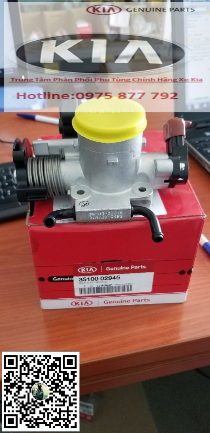 Phụ tùng xe kia mornong 2010 - Cụm Thân Bướm Ga Morning