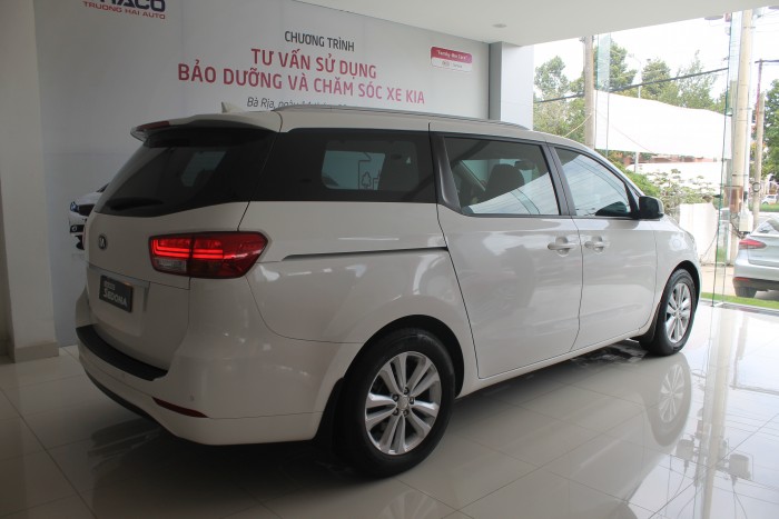 ( KIA Bà Rịa Vũng Tàu) Bán xe Kia Sedona 3.3 GAT, màu trắng, 2018, hỗ trợ đầy đủ ngân hàng, bảo hiểm