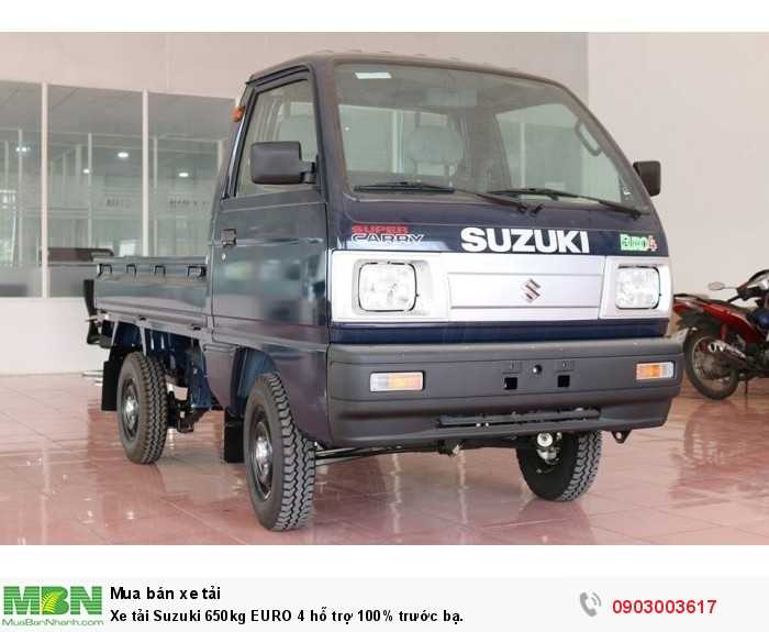 Xe tải Suzuki 650kg EURO 4 hỗ trợ 100% trước bạ.