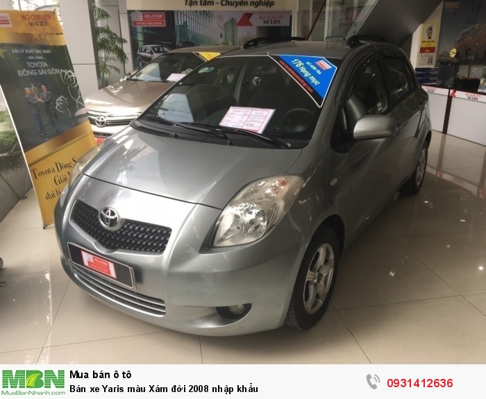 Bán xe Yaris màu Xám đời 2008 nhập khẩu