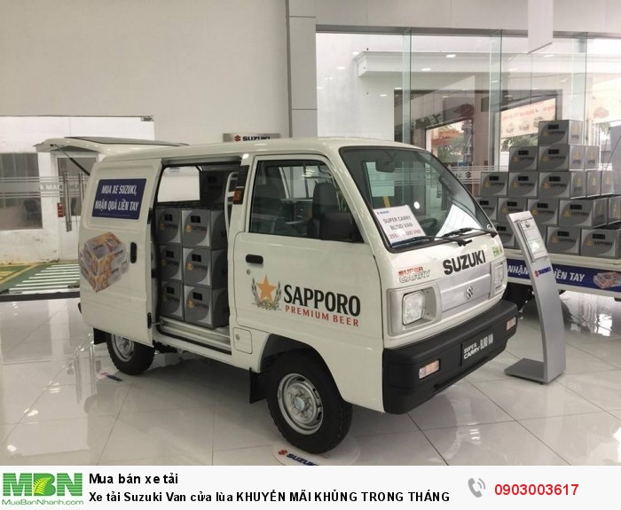 Xe tải Suzuki Van cửa lùa KHUYẾN MÃI KHỦNG TRONG THÁNG