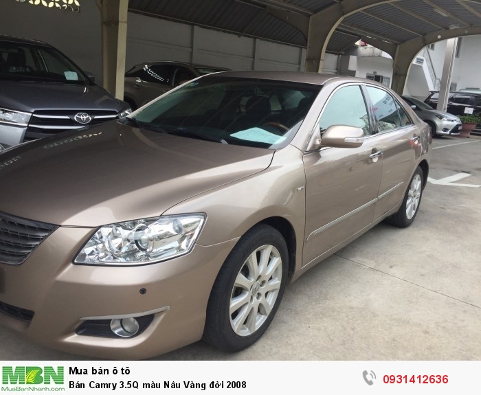 Bán Camry 3.5Q màu Nâu Vàng đời 2008