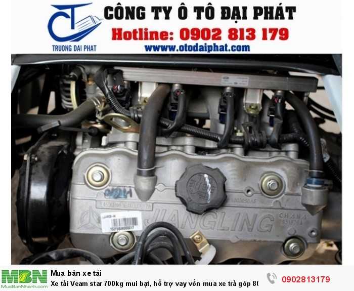 Xe tải Veam star 700kg mui bạt, hỗ trợ vay vốn mua xe trả góp 80%