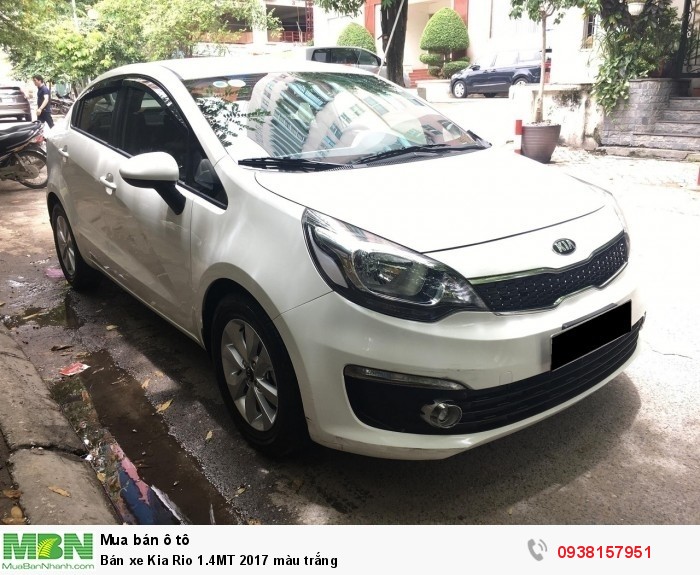 Bán xe Kia Rio 1.4MT 2017 màu trắng
