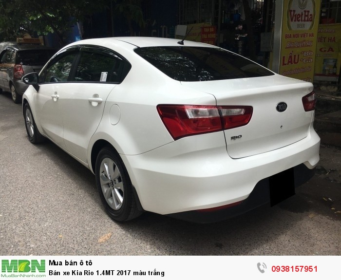 Bán xe Kia Rio 1.4MT 2017 màu trắng