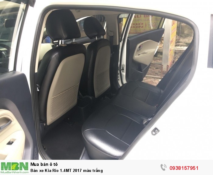Bán xe Kia Rio 1.4MT 2017 màu trắng
