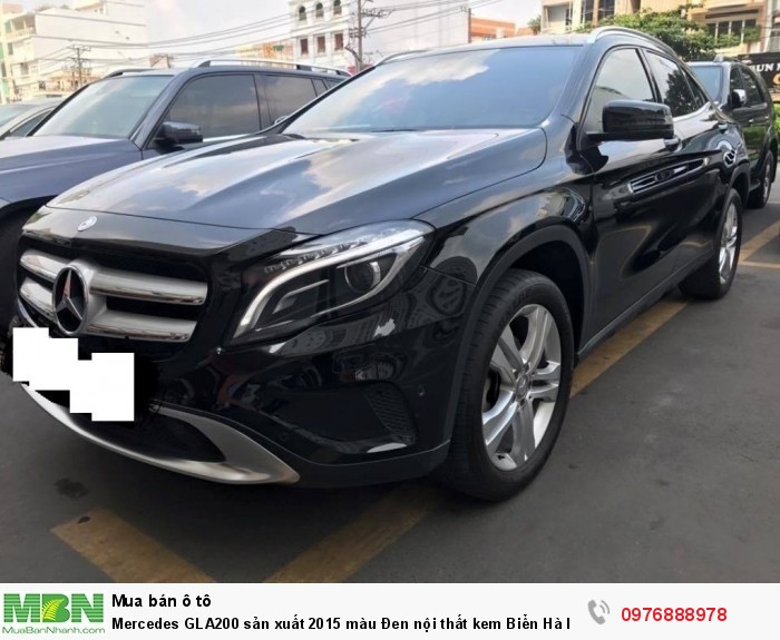 Mercedes GLA200 sản xuất 2015 màu Đen nội thất kem Biển Hà Nội