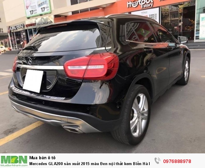 Mercedes GLA200 sản xuất 2015 màu Đen nội thất kem Biển Hà Nội