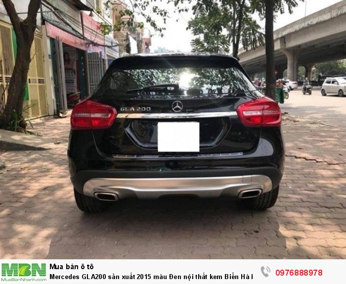 Mercedes GLA200 sản xuất 2015 màu Đen nội thất kem Biển Hà Nội