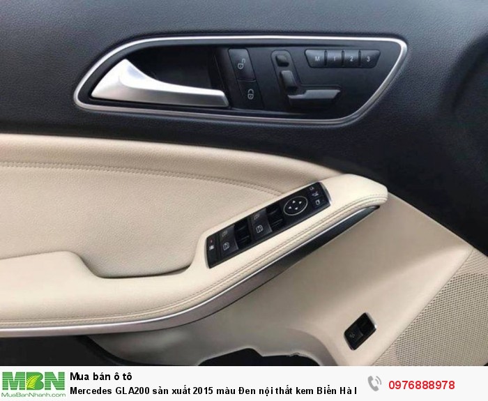 Mercedes GLA200 sản xuất 2015 màu Đen nội thất kem Biển Hà Nội