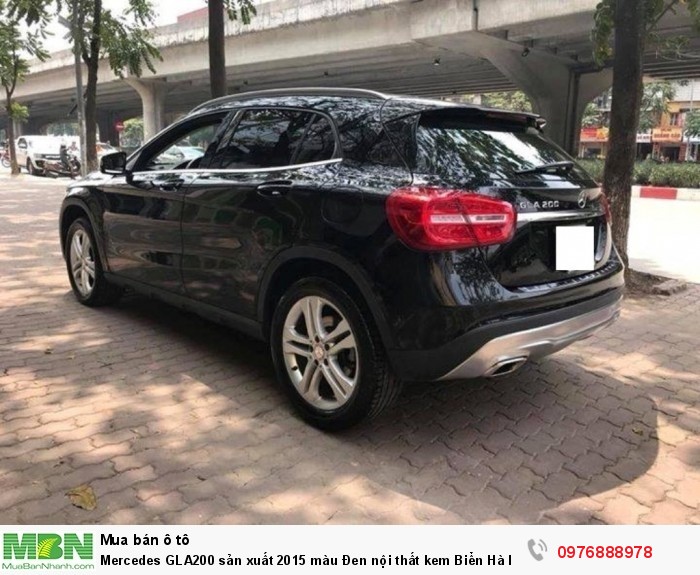 Mercedes GLA200 sản xuất 2015 màu Đen nội thất kem Biển Hà Nội