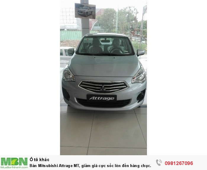 Bán Mitsubishi Attrage MT, giảm giá cực sốc lên đến hàng chục triệu đồng, hỗ trợ trả góp 90% giá trị xe