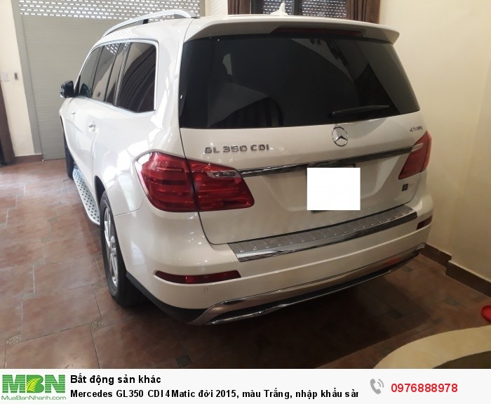 Mercedes GL350 CDI 4Matic đời 2015, màu Trắng, nhập khẩu sản xuất 12/2014, đăng ký 2015 Biển Hà Nội