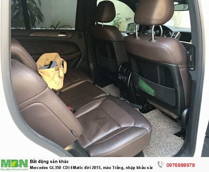 Mercedes GL350 CDI 4Matic đời 2015, màu Trắng, nhập khẩu sản xuất 12/2014, đăng ký 2015 Biển Hà Nội