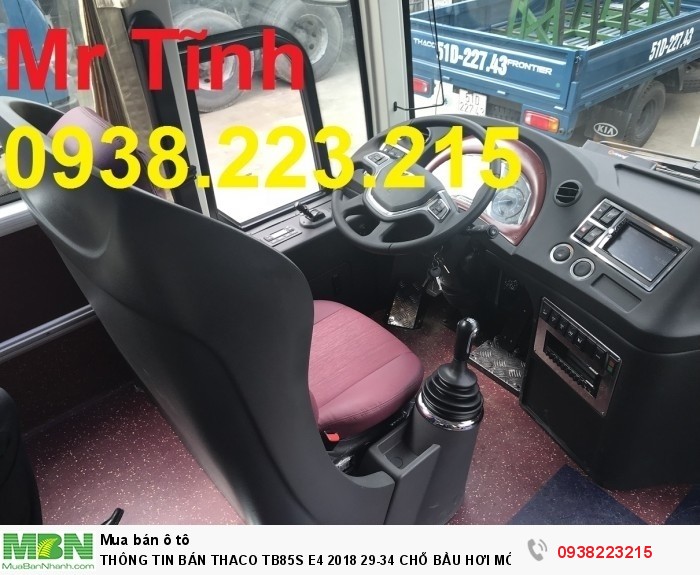 Thông Tin Bán Thaco Tb85s E4 2018 29-34 Chỗ Bầu Hơi Mới 2018 ( Meadow) Giá Tốt Nhất Thị Trường,