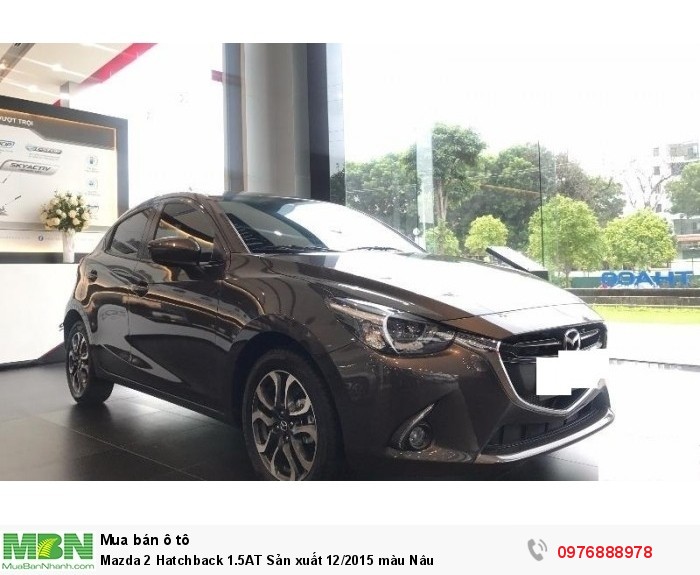 Mazda 2 Hatchback 1.5AT Sản xuất 12/2015 màu Nâu