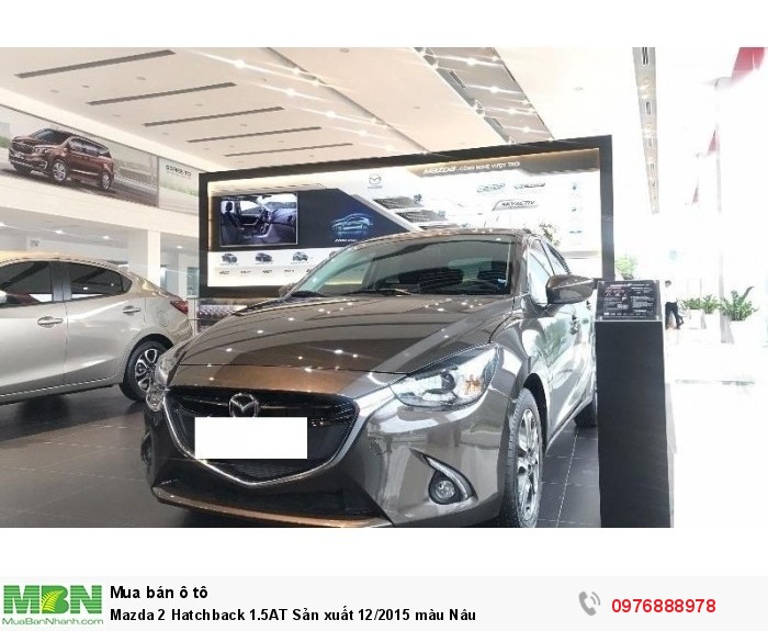 Mazda 2 Hatchback 1.5AT Sản xuất 12/2015 màu Nâu