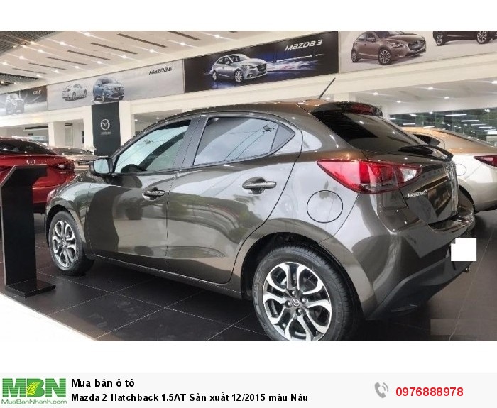 Mazda 2 Hatchback 1.5AT Sản xuất 12/2015 màu Nâu