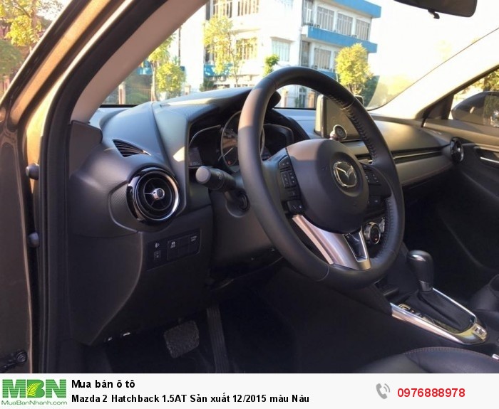 Mazda 2 Hatchback 1.5AT Sản xuất 12/2015 màu Nâu