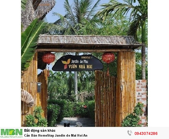 Cần Bán HomeStay Jandin de Mai Hoi An