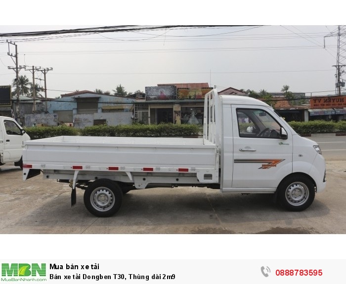 Bán xe tải Dongben T30, Thùng dài 2m9