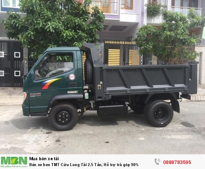 Bán xe ben TMT Cửu Long Tải 2.5 Tấn, Hỗ trợ trả góp 90%
