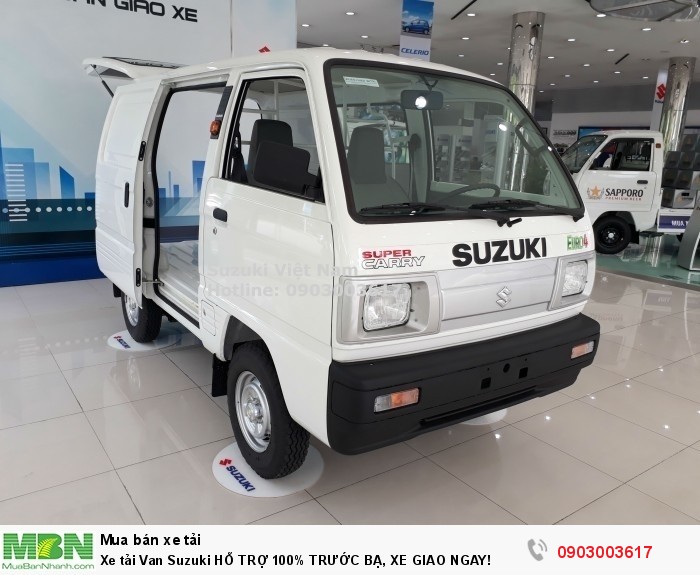 Xe tải Van Suzuki HỖ TRỢ 100% TRƯỚC BẠ, XE GIAO NGAY!