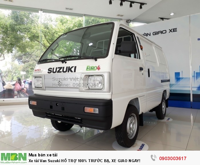 Xe tải Van Suzuki HỖ TRỢ 100% TRƯỚC BẠ, XE GIAO NGAY!