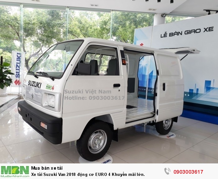 Xe tải Suzuki Van 2018 động cơ EURO 4 Khuyến mãi lớn.