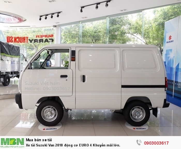 Xe tải Suzuki Van 2018 động cơ EURO 4 Khuyến mãi lớn.